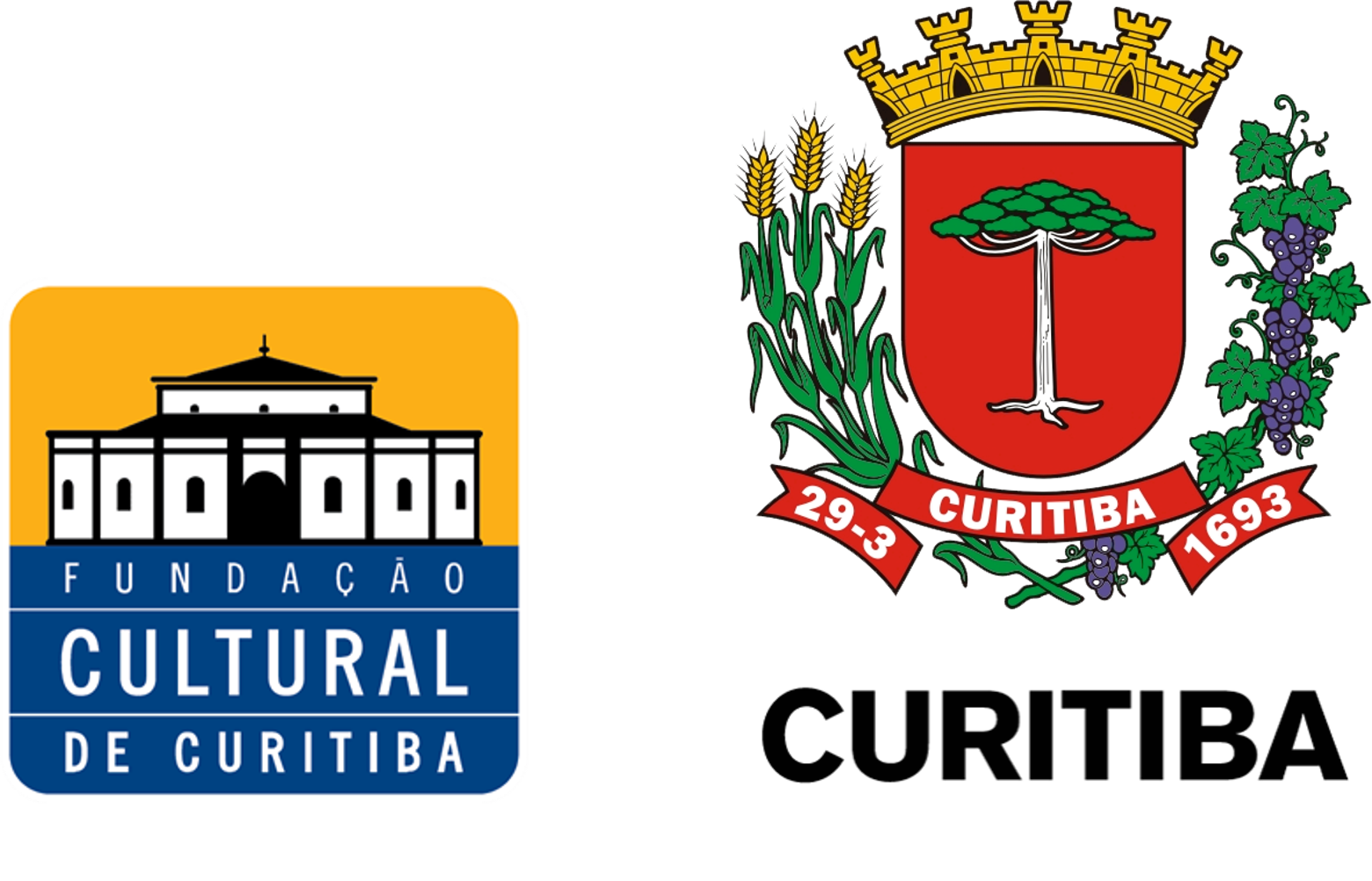 Logo Fundação Cultural de Curitiba e Prefeitura de Curitiba