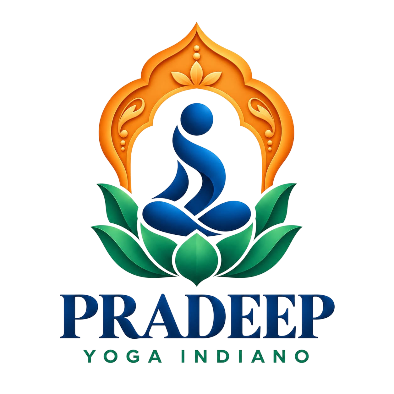 Logomarca Pradeep Yoga Indiano